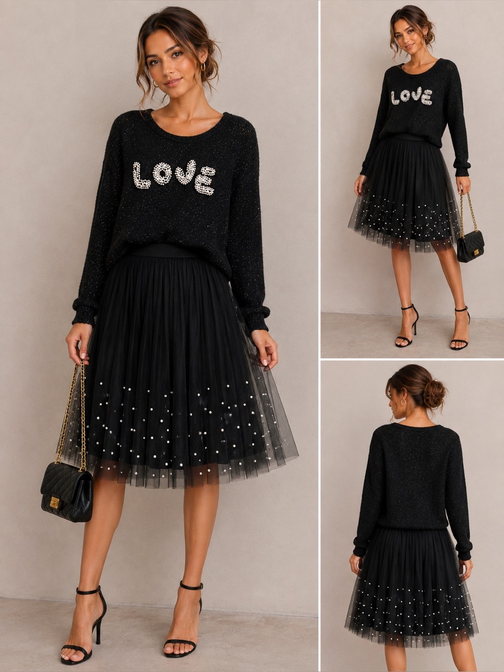 Interdee Paris “LOVE” Sweater — Size Medium PTP 19”